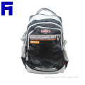 High Performance Polyester Mens Gray And Black Zipper Set Cool Backpack Leisure Sports Packbag